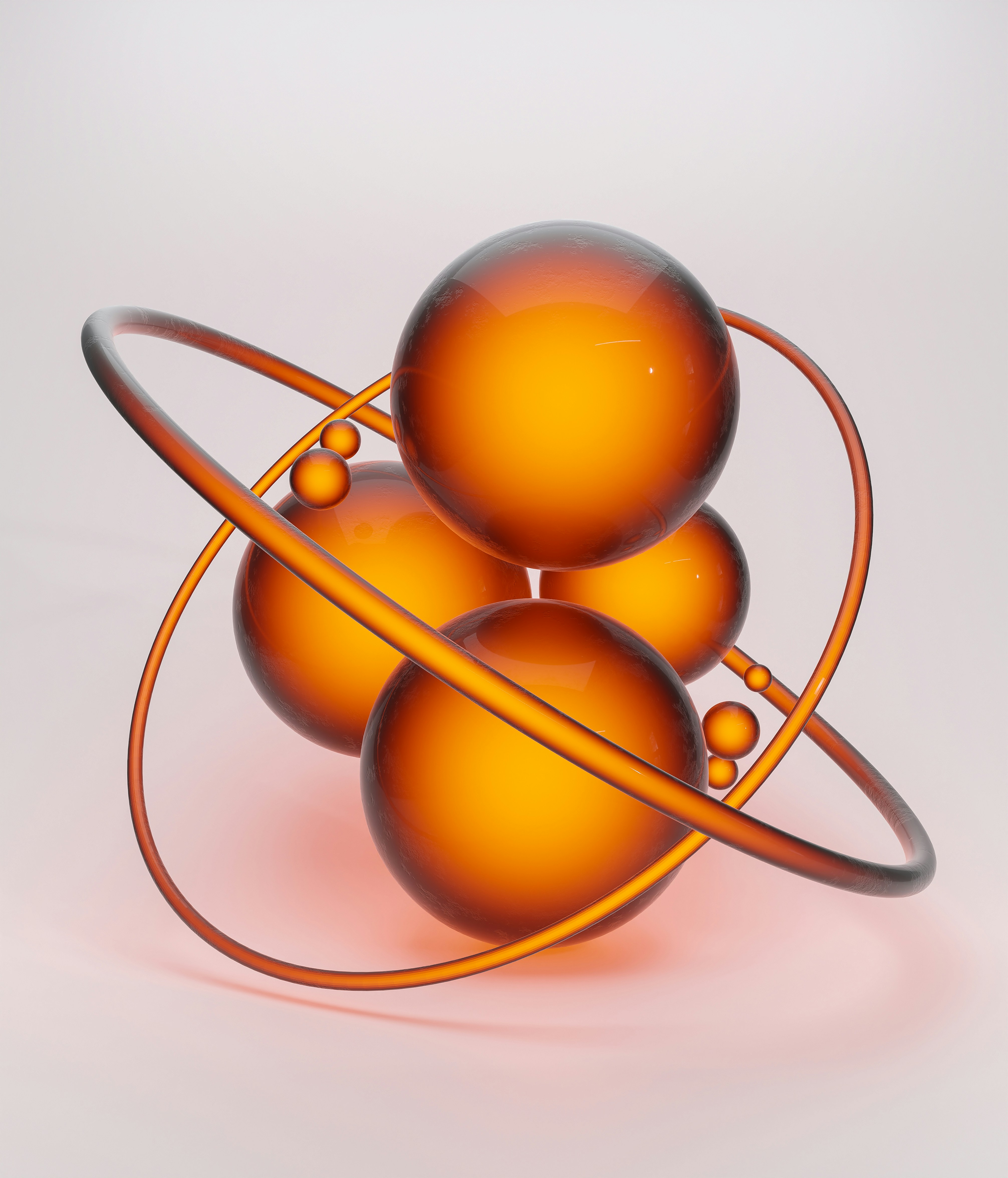 Atomic particles background
